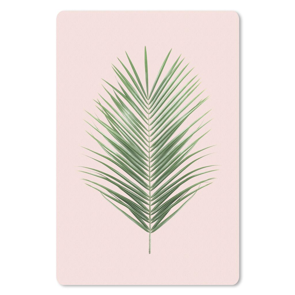 MuchoWow Mauspad Mousepad Pflanze - Grün - Rosa - Natur 40x60 cm - Mousepads - Maus Mat - Pad - Mausunterlage - Schreibtisch Accesoire
