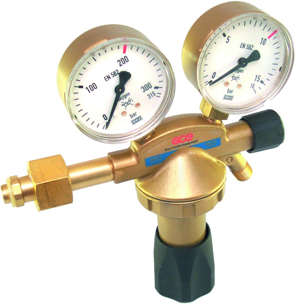 GCE Flaschendruckminderer 200 bar, 1 stufig Sauerstoff - 780621