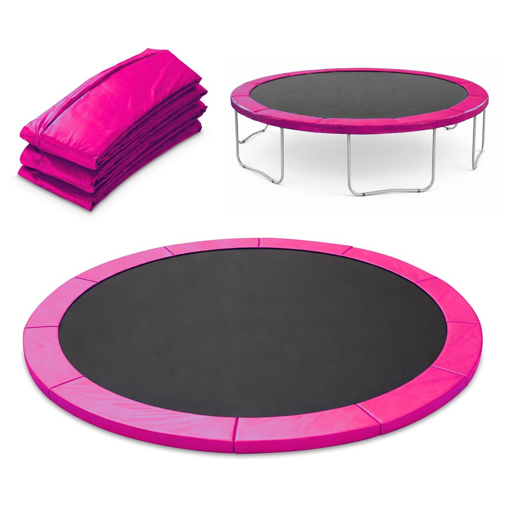 Trampolin Randabdeckung reißfest – Pink Ø 366 cm Federabdeckung Randschutz Ø 305–427 cm, PVC, wetterfest