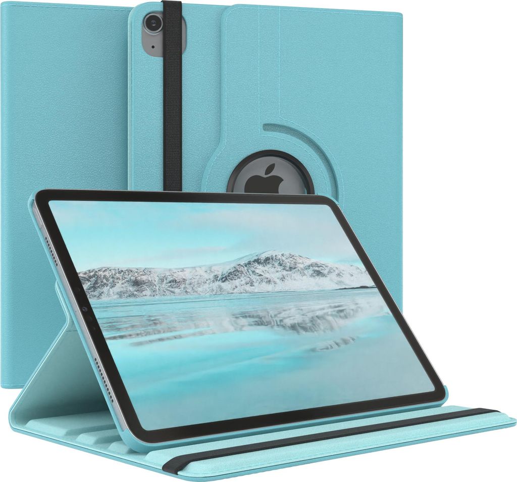 EAZY CASE - Tablet Hülle für Apple iPad Air 4 (2020) / Air 5 (2022) Schutzhülle, Tablet Case 360° drehbar in Blau