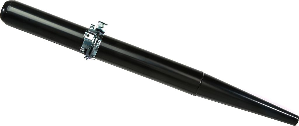 Auspuff - Enduro, schwarz, 2.Qualität - für Simson S51, S70, S53, S83 Enduro