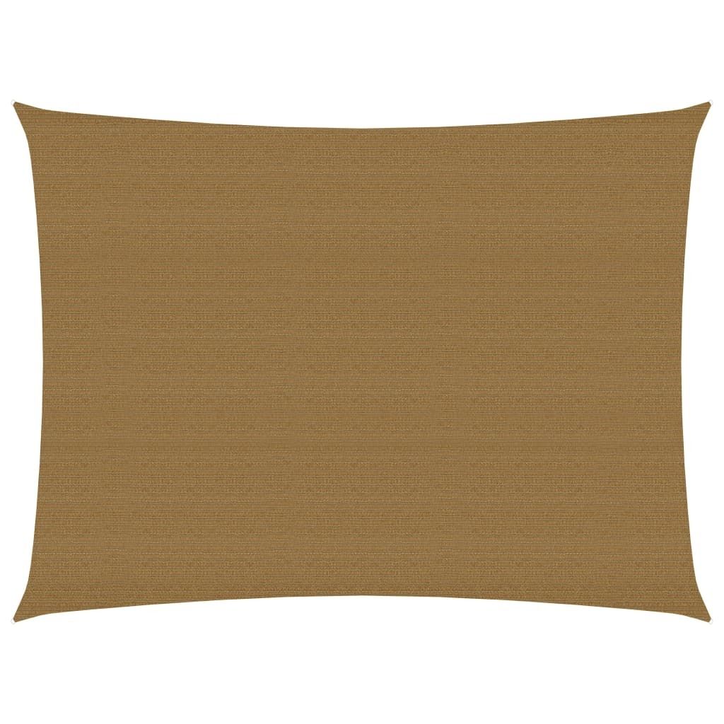 Sonnensegel 160 g/m² Taupe 2x3 m HDPE