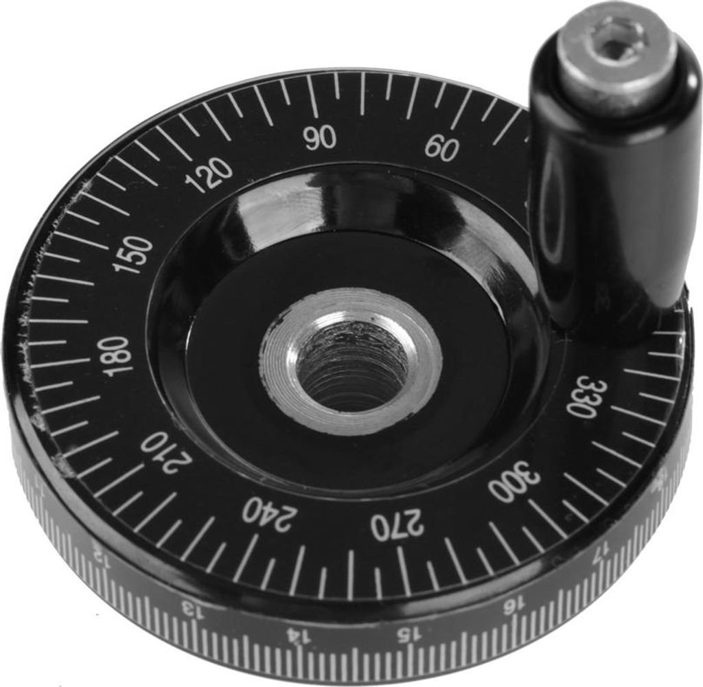 1 Stück 63 mm massives Bakelit-Handrad, Skalenhandrad, Maschinenzubehör