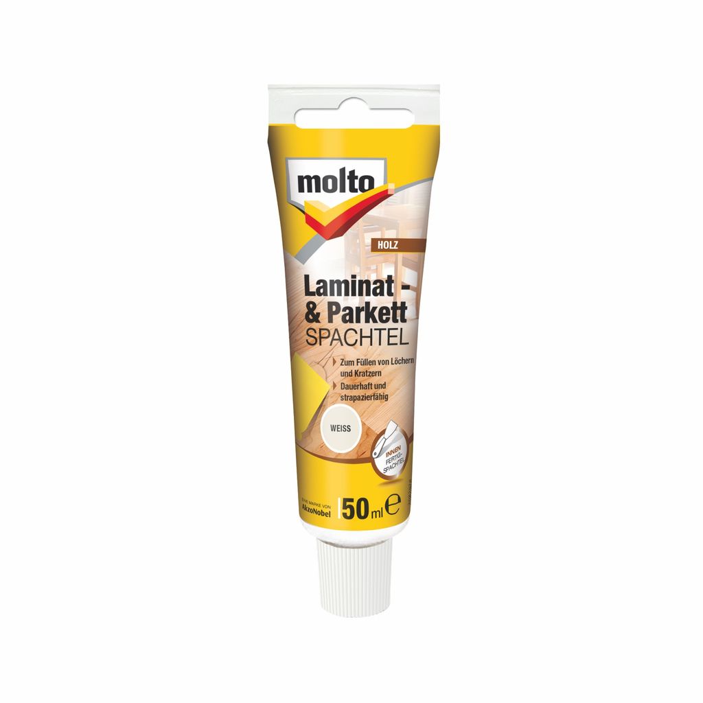 Molto Laminat + Parkettspachtel Weiss 50ml