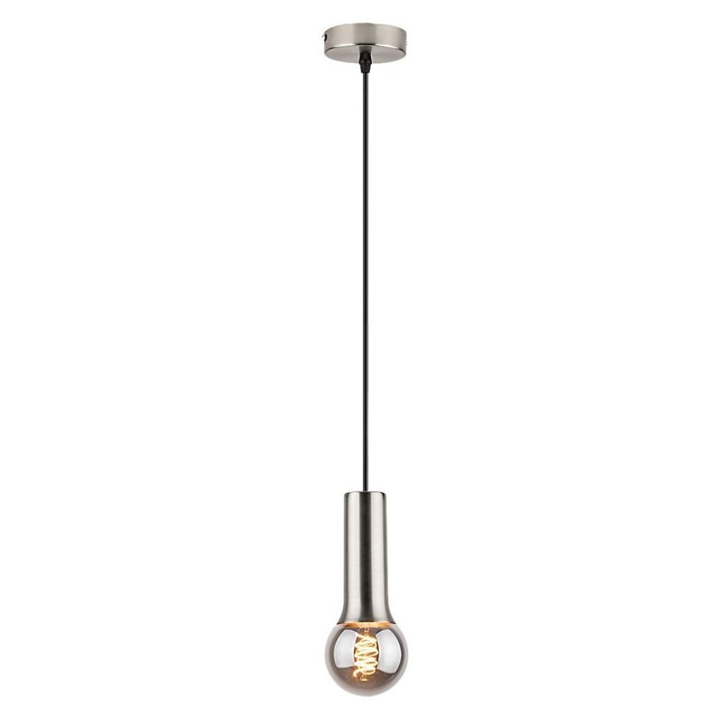 Rabalux 72015 Pendelleuchte 1 Spot Zuriel, E27, silber, rund, Industriell, ø70mm