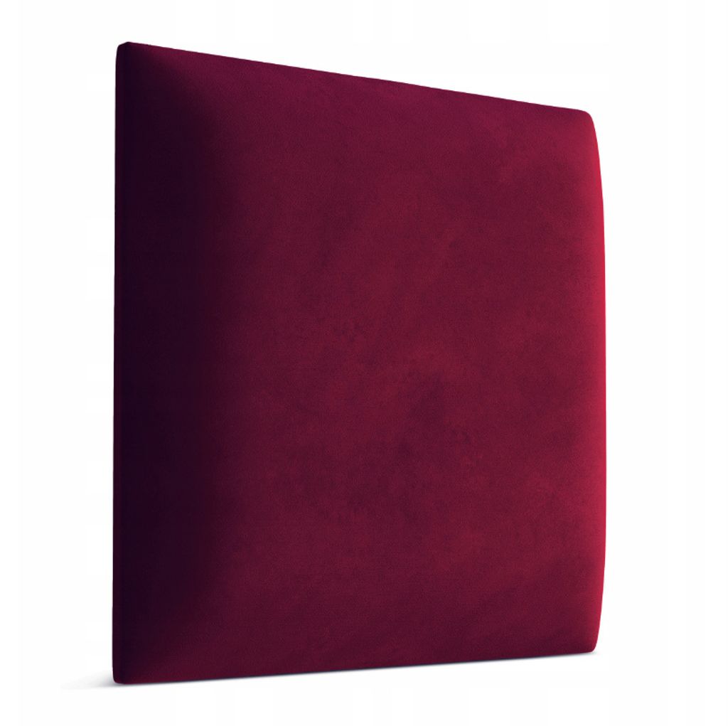 Wandpaneele 3D 30x30 cm gepolstert – mit weicher Füllung, Farbe Rotwein