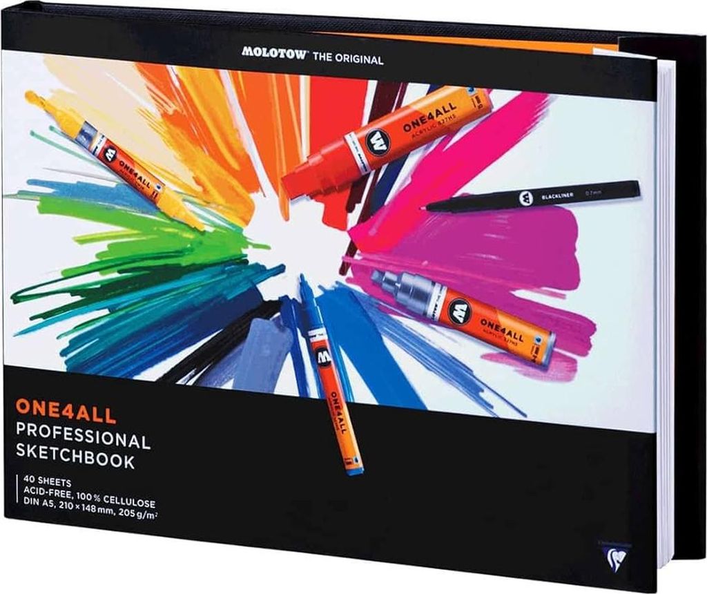 Molotow Zeichenbuch ONE4ALL Professional Sketchbook, DIN A5, landscape