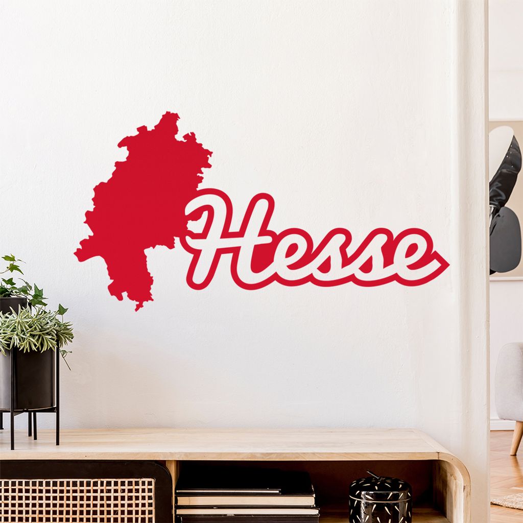 Hesse Hessen Herkunft Wandtattoo Wandaufkleber Wall Sticker - Dekoration, Küche, Wohnzimmer, Schlafzimmer, Badezimmer