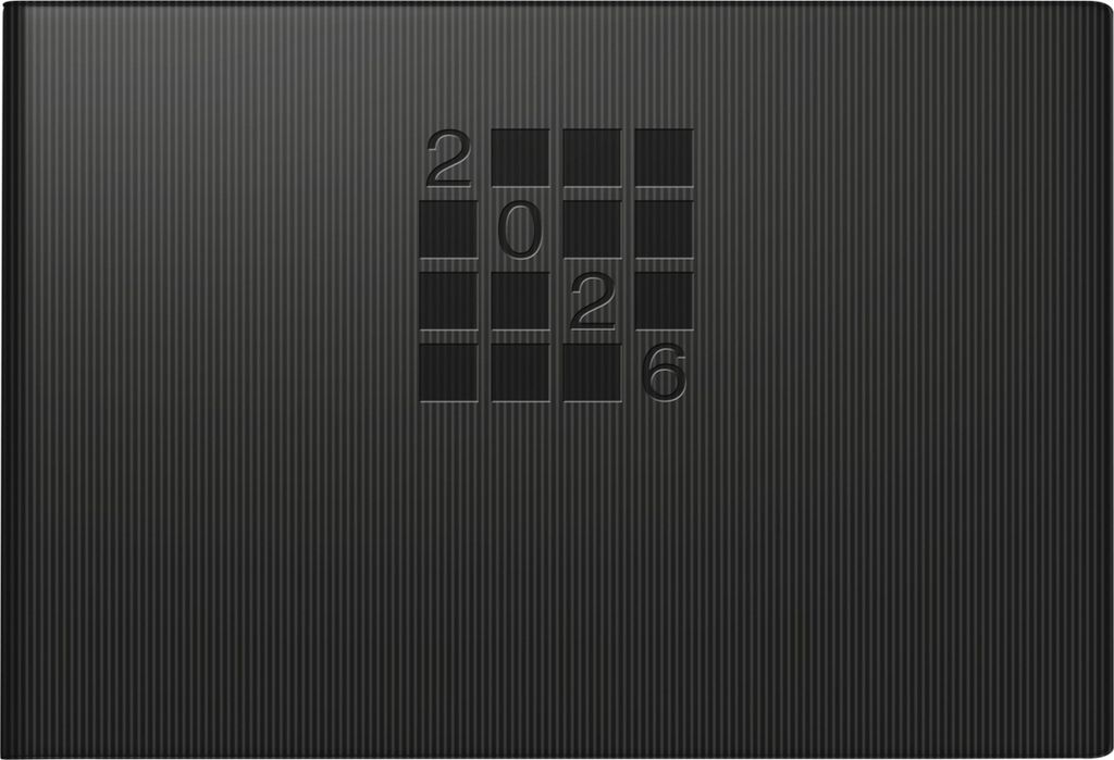 rido/idé 7017561906 | Taschenkalender Mod. Septimus 2026 | A6 quer, Papier, schwarz