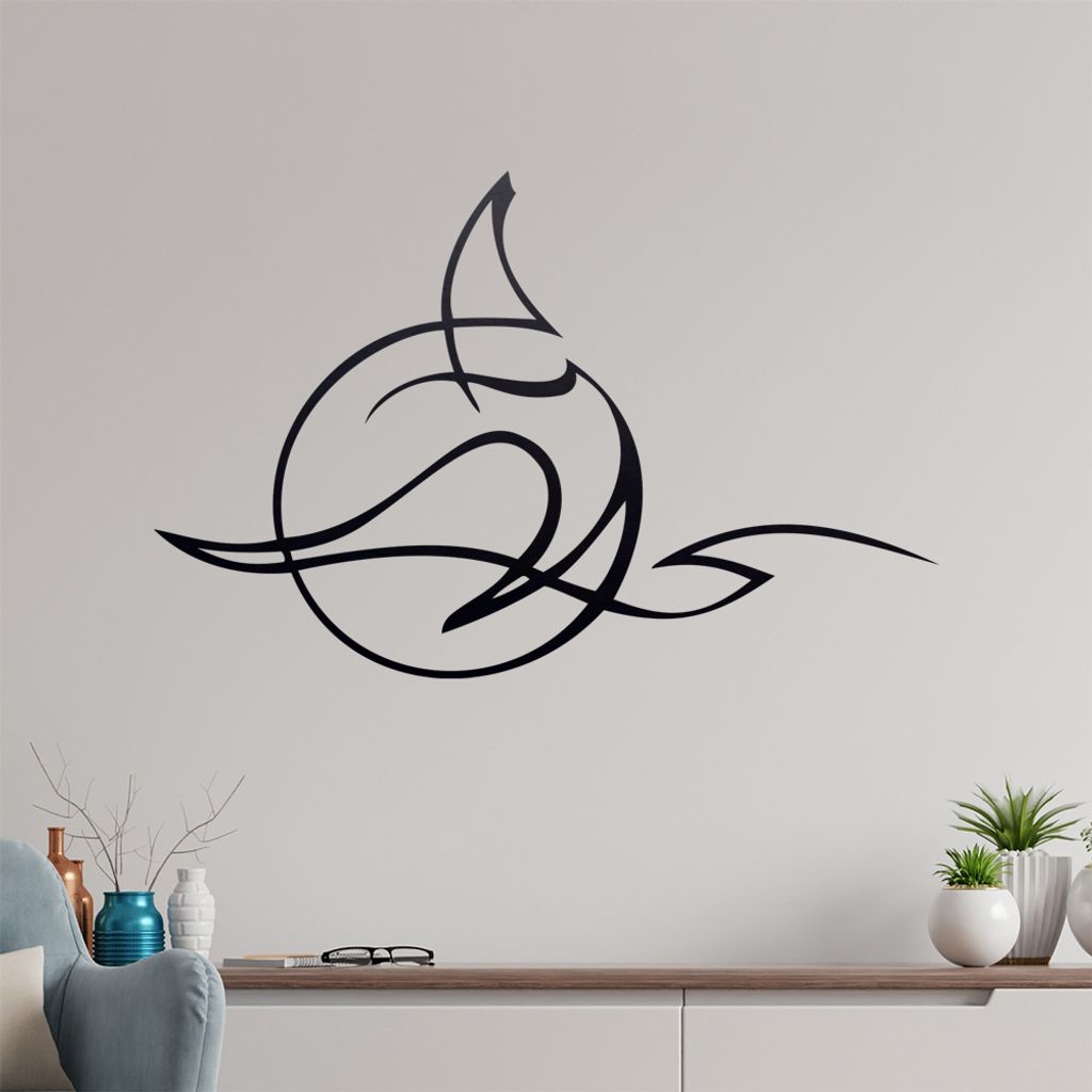 Mond Rauch Wandtattoo in 6 Größen - Wandaufkleber Wall Sticker - Dekoration, Küche, Wohnzimmer, Schlafzimmer, Badezimmer