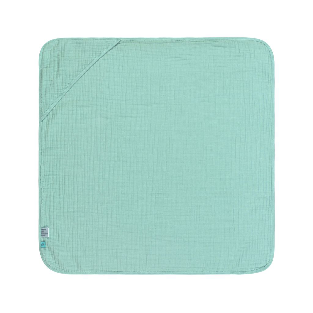 Lässig 1312015837 Muslin Hooded Towel mustard gelb 180 g