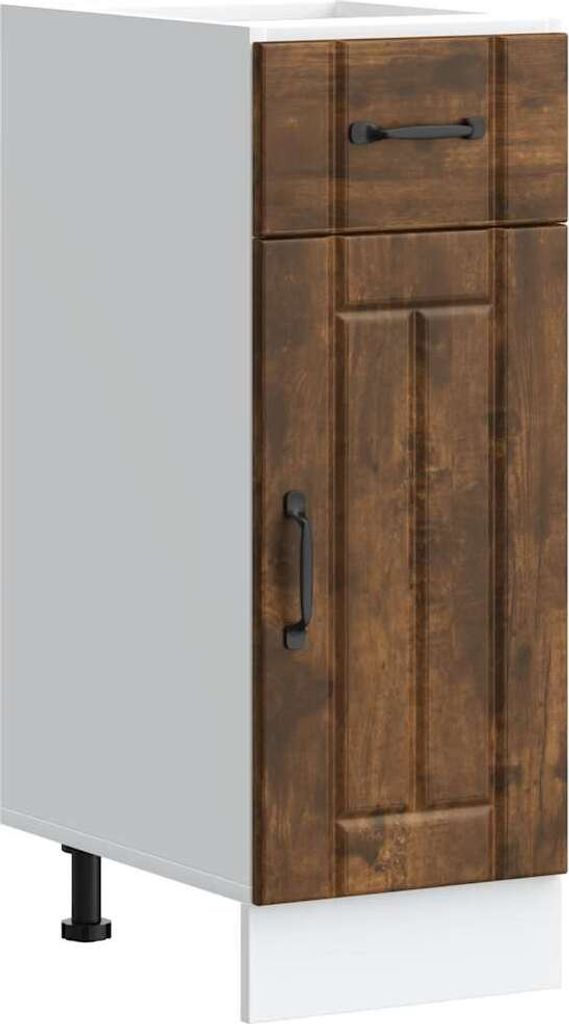 Küchen-Unterschrank Lucca Räuchereiche Holzwerkstoff