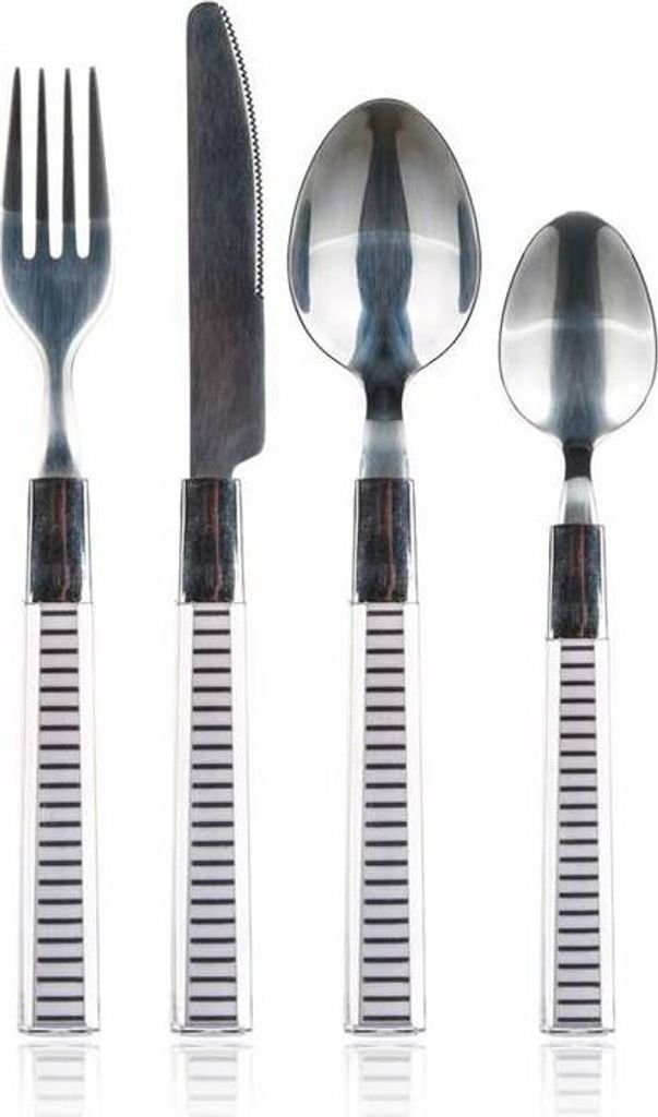 BANKETT-Set Edelstahlbesteck mit Kunststoffgriffen LINES, Produktbild 