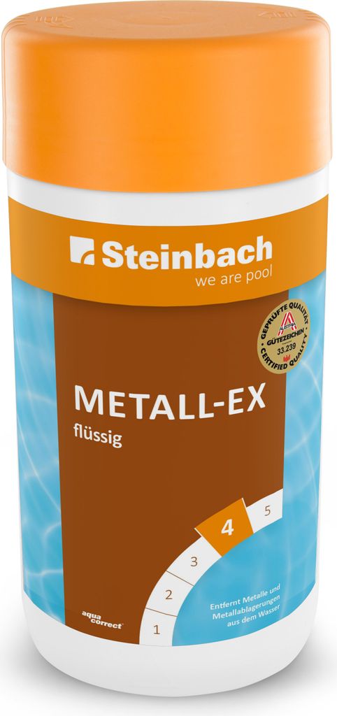 Steinbach Poolpflege Metall-EX flüssig, 1 l, Produktbild 