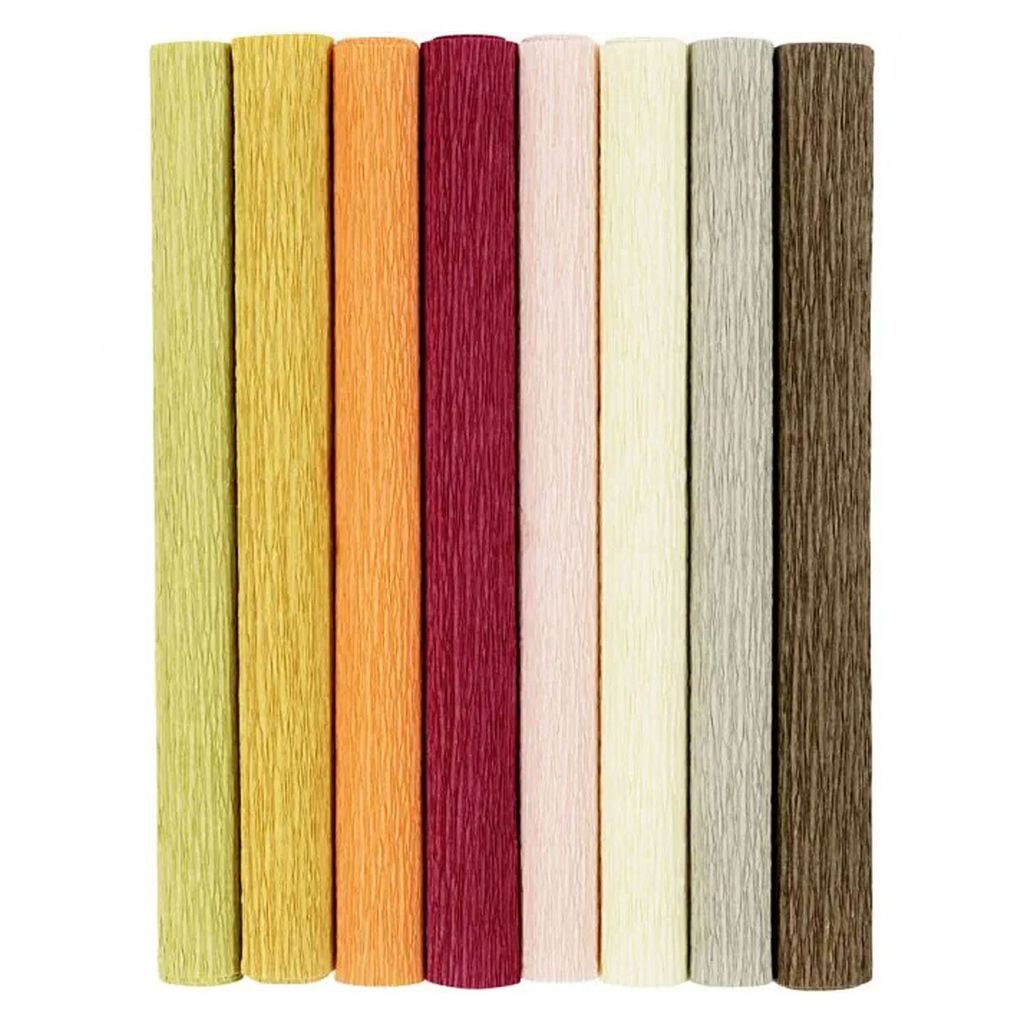 Papier krepowy pastelowy ciemny 25x60 cm, 8 arkuszy Zdjęcie produktu 