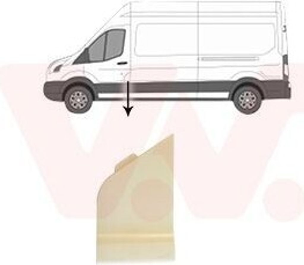 VAN WEZEL Tankklappe 1991409 Links seitlicher Anbau für FORD Transit Mk7 Kastenwagen (V363, FCD, FDD) Kunststoff