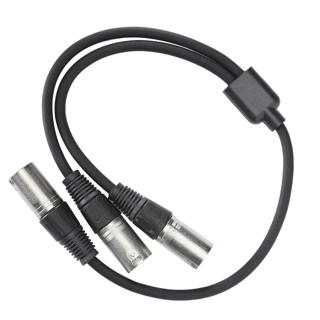 Cavo Splitter XLR Maschio a Doppio XLR Maschio 3 Pin Bilanciato