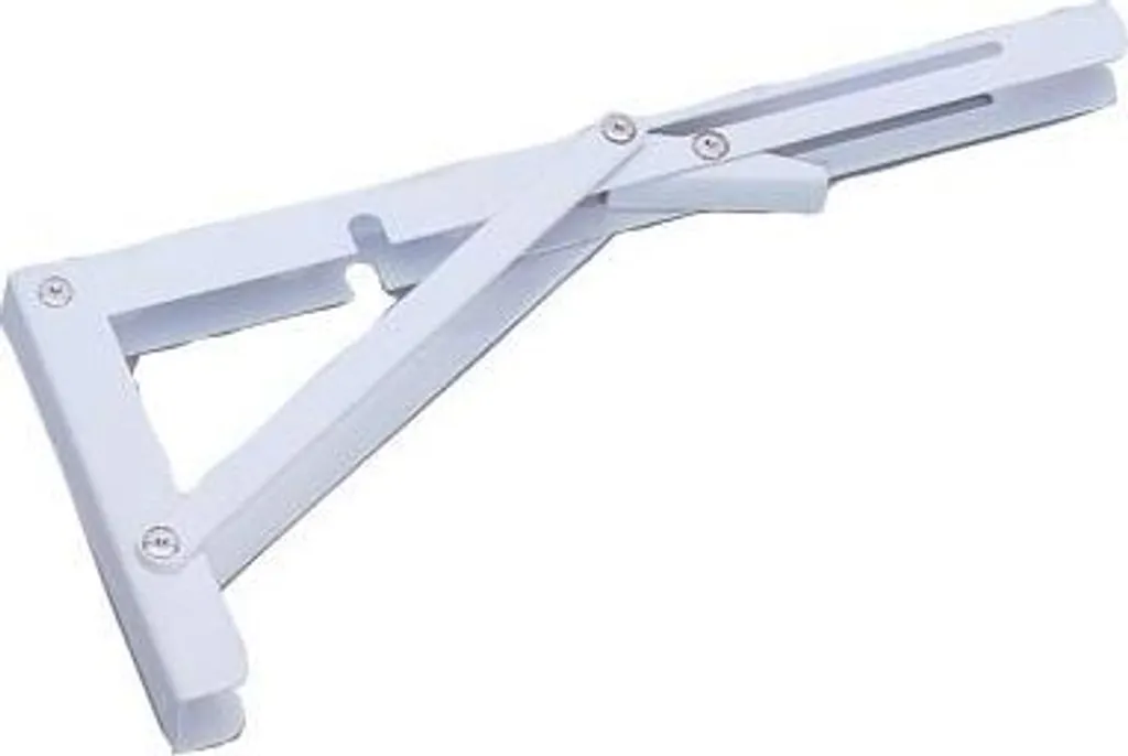 Équerre rabattable murale 30cm SHEPHERD en acier blanc charge 50kg
