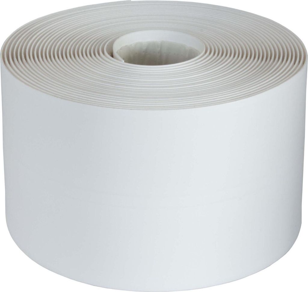 Dalsys 5m Dichtungsband selbstklebend wasserdicht Weiß 2,8x2,8cm, Kantenschutz selbstklebend, geeignet für Bad, Küche, Fenster