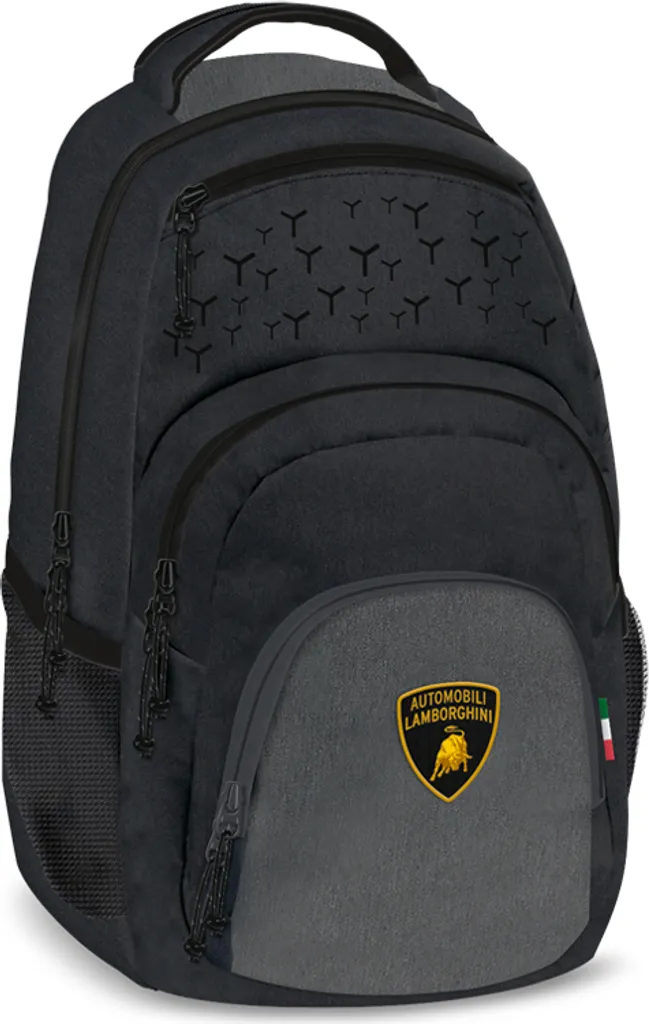 Sac à dos Lamborghini 24 AU2 Ars Una noir pour étudiant et lycée
