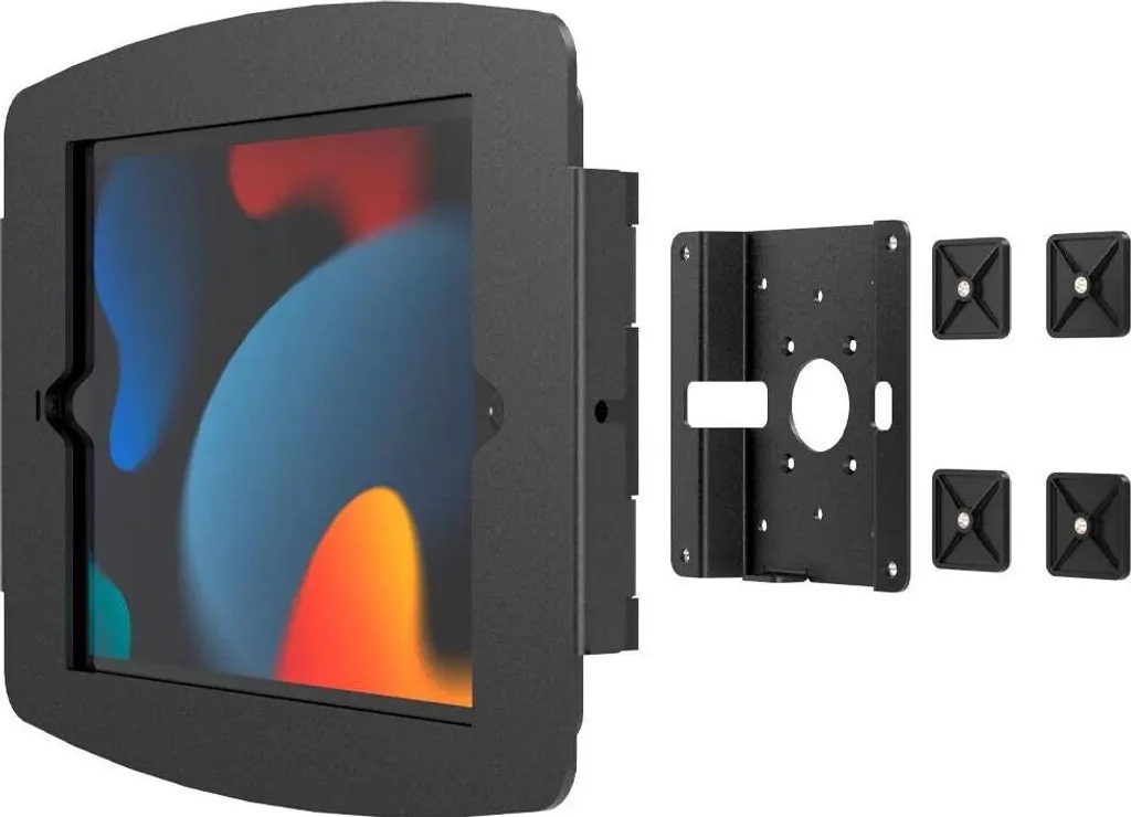 Support Tactile Fixe en Acier Noir Space Passive Stand pour Tablettes
