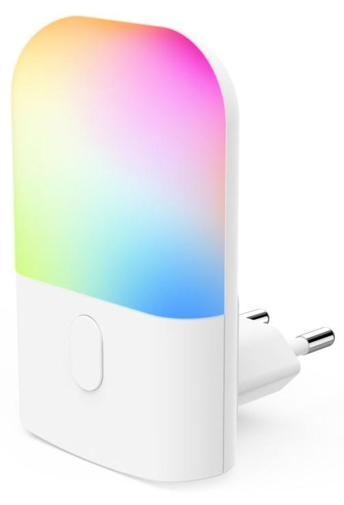 Lámpara de noche LED con cambio de color, para enchufe. Imagen del producto 