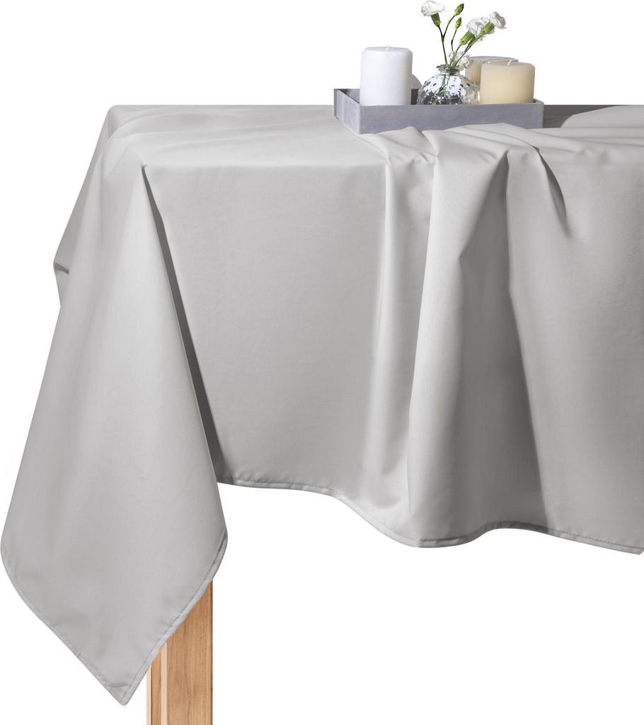 Obrus plamoodporny do ogrodu GAIA 140x240 w kolorze szarym Zdjęcie produktu 