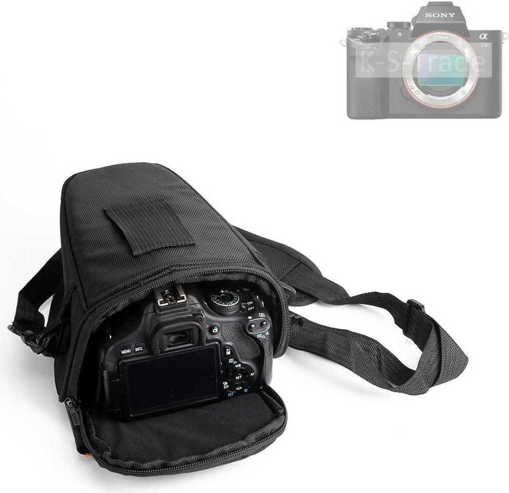 K-S-Trade Kameratasche Fototasche Schultertasche Umhängetasche kompatibel mit Sony Alpha 7ll Colt für Systemkameras Schutzhülle bag Zubehörtasche