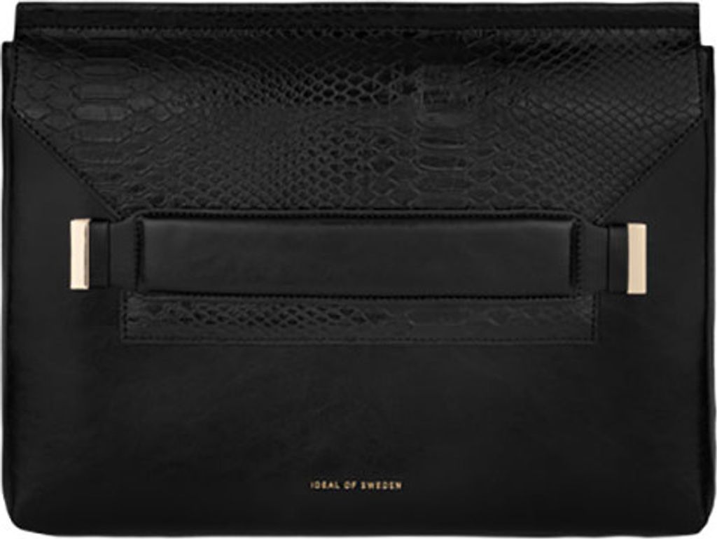 IDEAL OF SWEDEN, 13-Zoll-Computertasche Modell June Beschichtet in Schlangenmuster, Schwarz