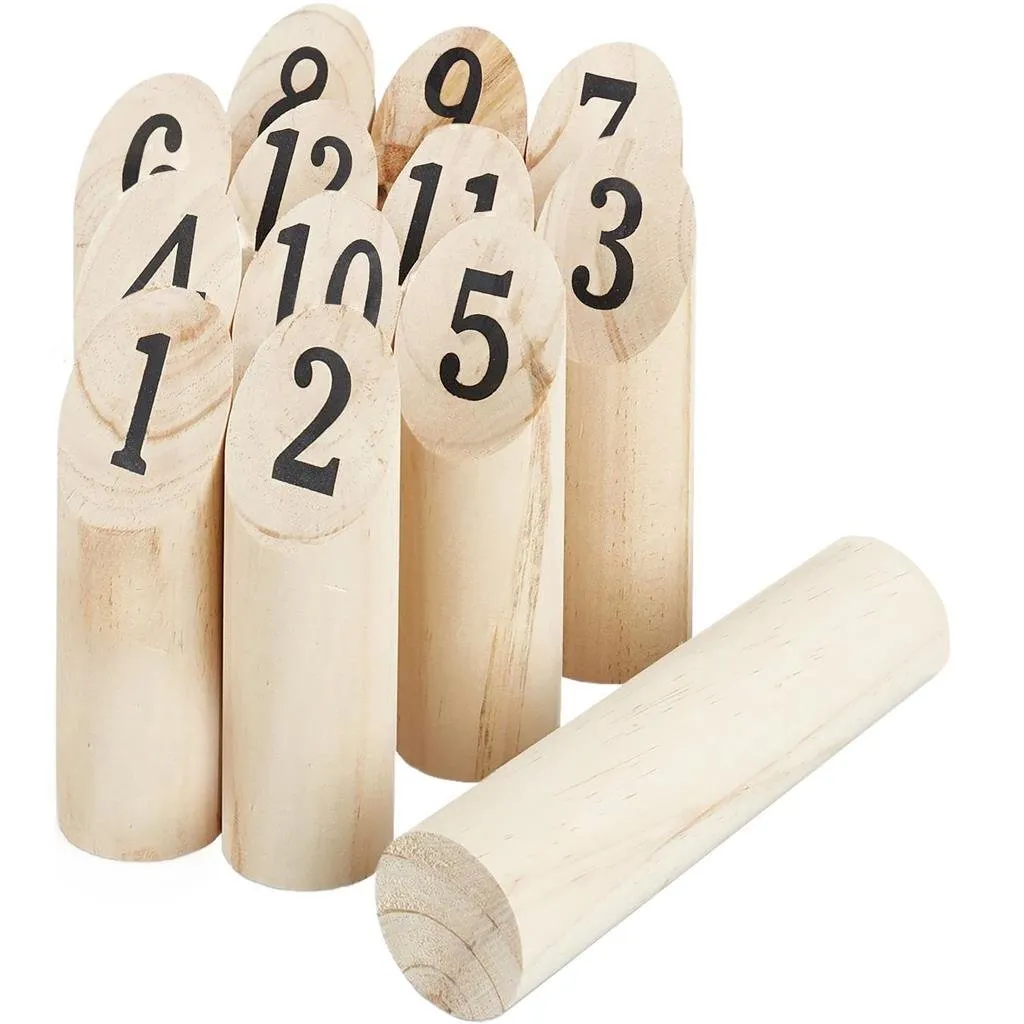 Jeu de lancer Alert en bois robuste : Rangement intégré et transport