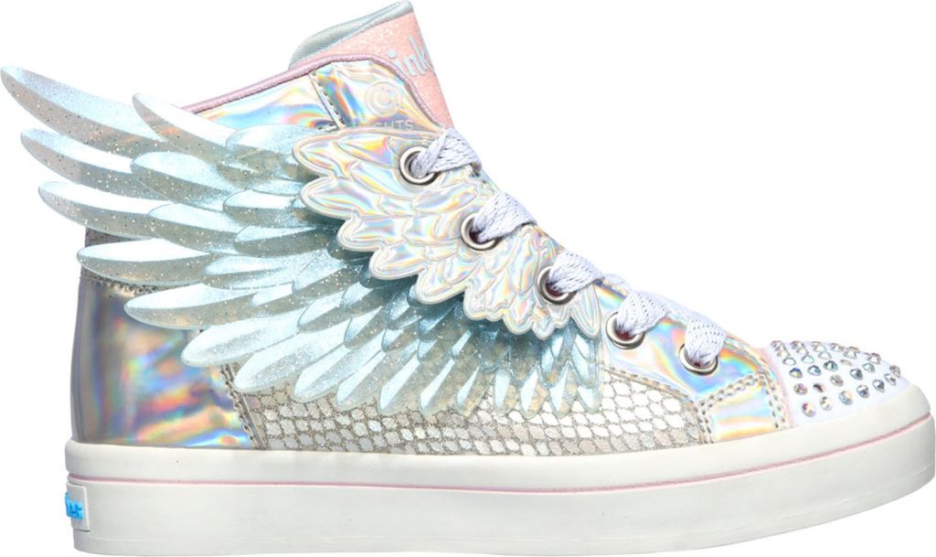 Skechers Twinkletoes: Twi-Lites 2.0 Sneakers Hoog - Zilverkleur - Maat 28