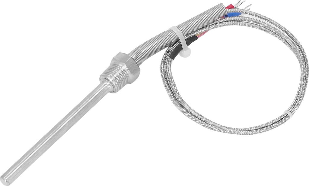 Thermoelement Typ K 0?400 3/8 NPT 8x100mm Edelstahl Temperaturfühler 1m / 3.28ft