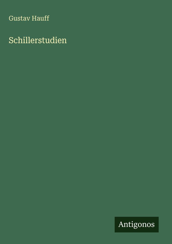 Schillerstudien