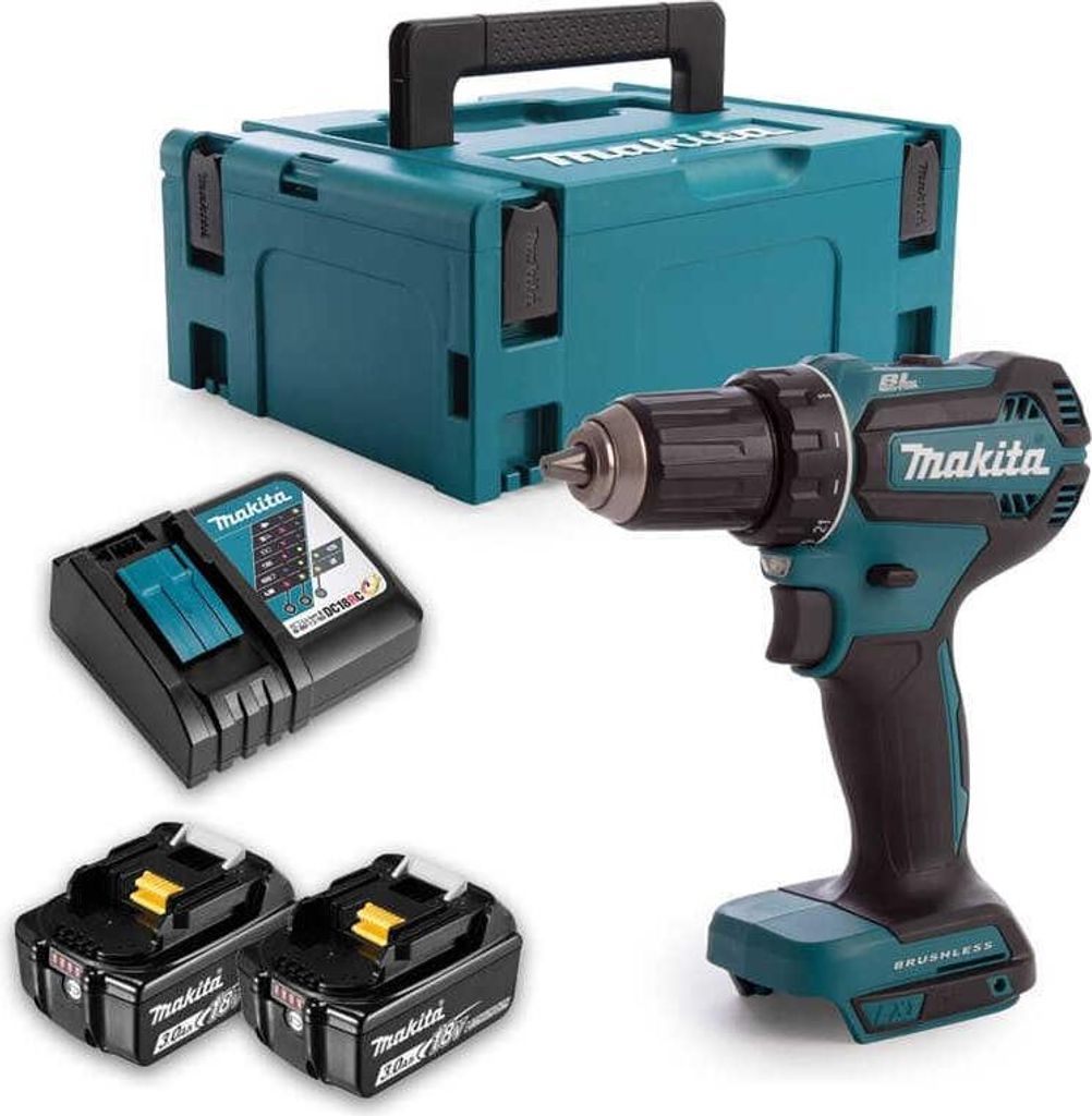 Perceuse-visseuse sans fil Makita 18V | 2x 3,0 Ah batteries Image du produit 