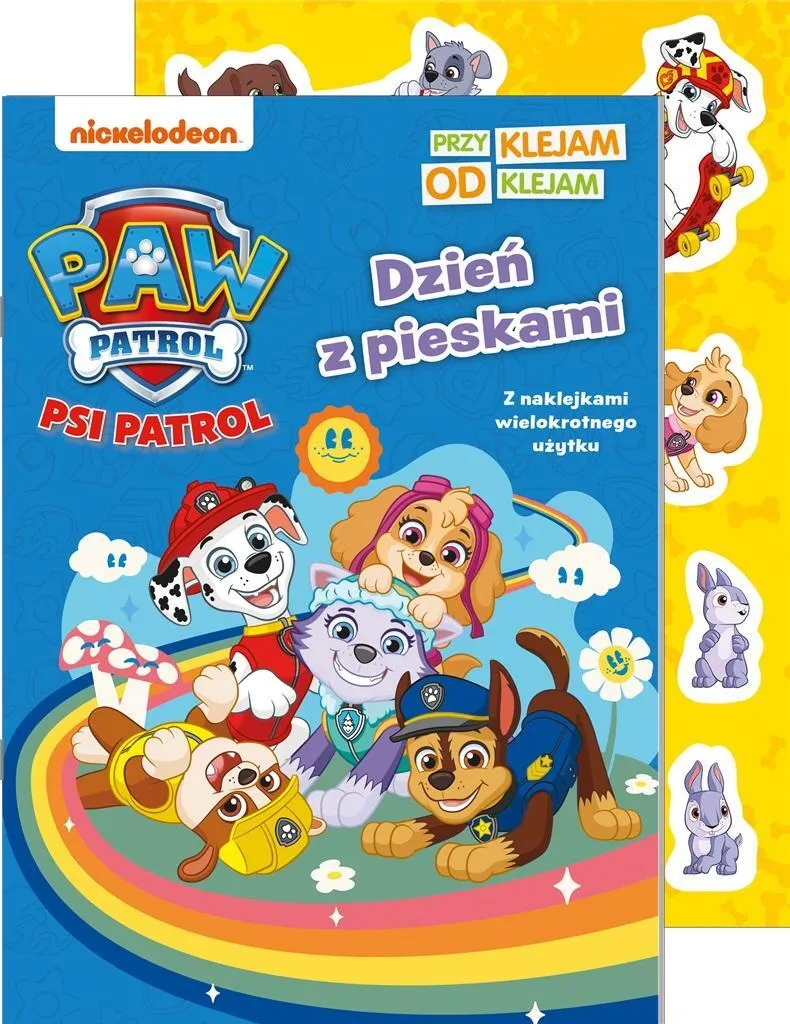 Livre Stickers Repositionnables Pat' Patrouille Version Polonaise 6