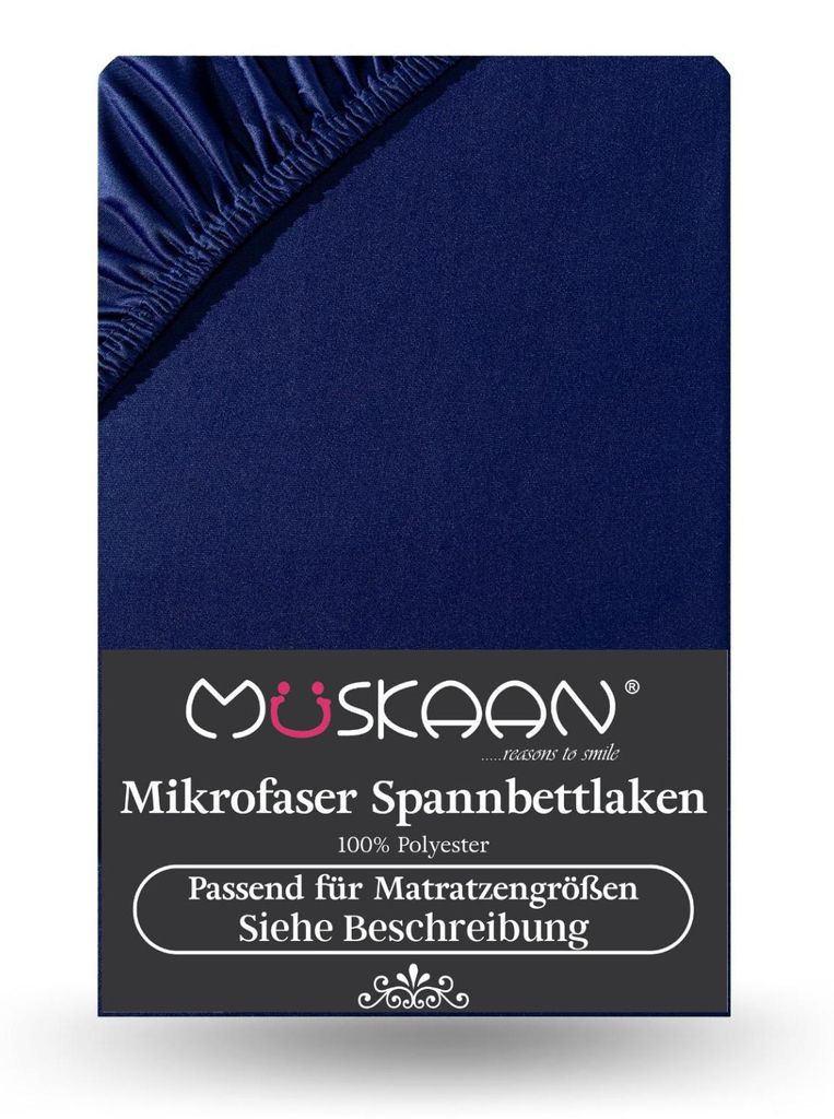 Mikrofaser Spannbettlaken 180x200 cm - 200x200 cm Betttuch Produktbild 