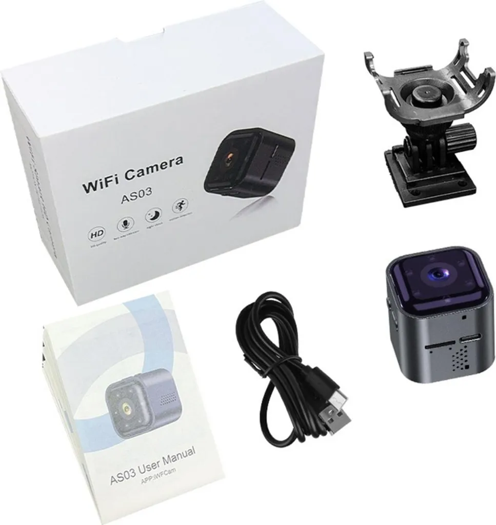 Surveiller votre Maison à Distance avec la Caméra Mini WiFi AS03 1080P