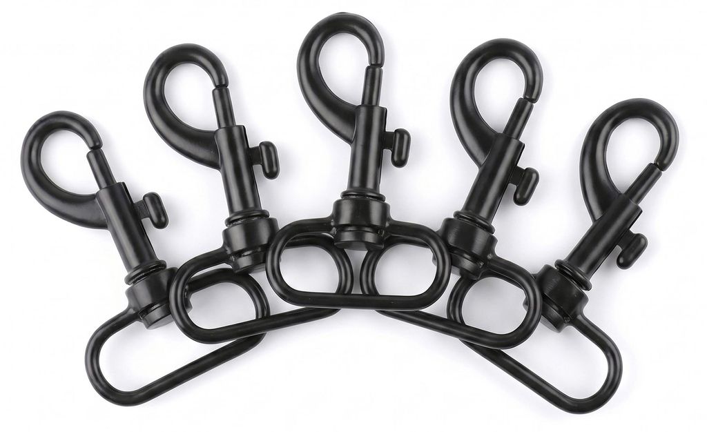 5 Karabiner Karabinerhaken Taschenkarabiner Größen Farbwahl Gurtband Hundeleinen