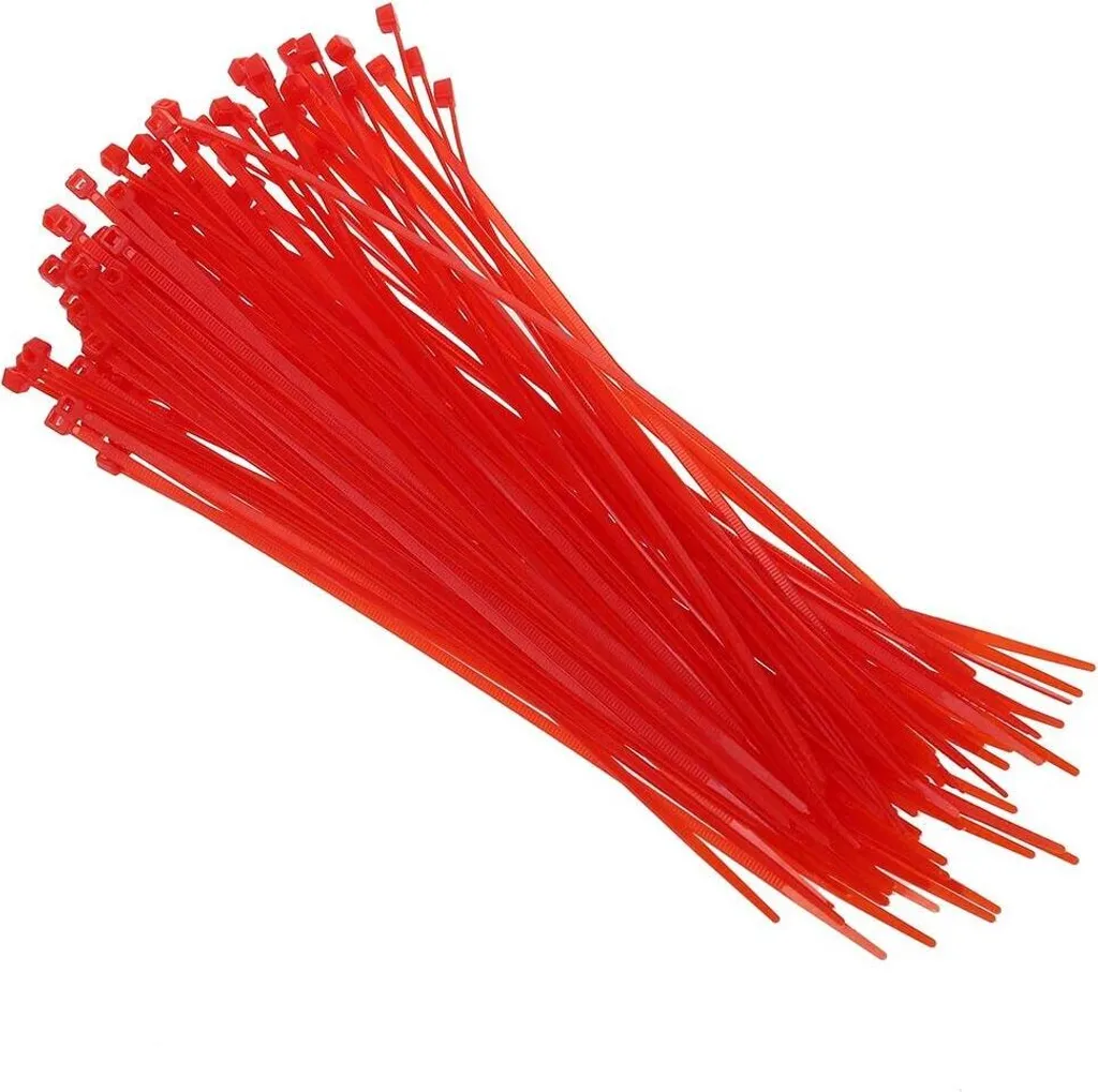 Fascette Cablaggio Industriali PROFI 4,8x200mm Rosso - Pack 500pz