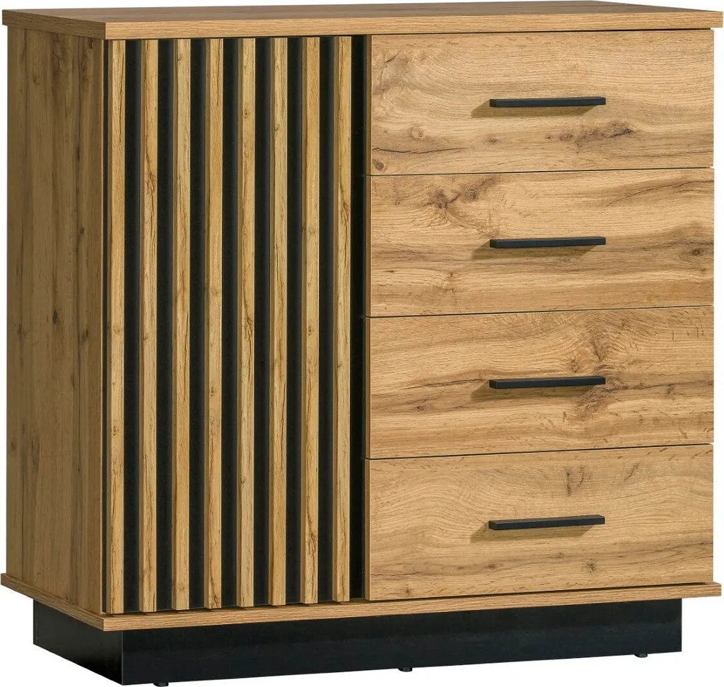Commode de rangement 90cm gain de place pour studio et chambre