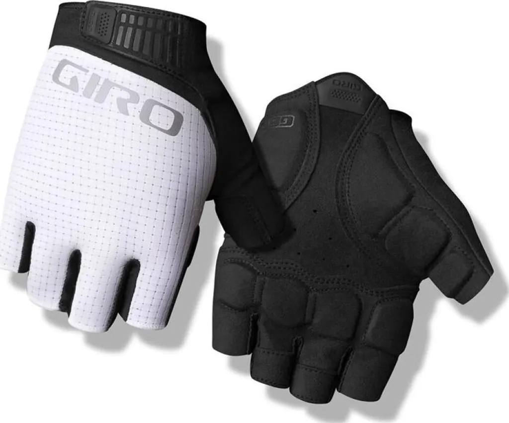 Gants Vélo Giro Bravo II Gel Blanc S - Adieu Douleurs aux Mains et Chocs