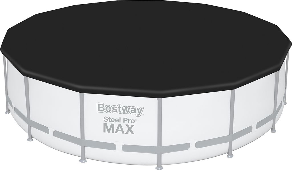 Bestway® PVC-Abdeckplane Ø 470 cm, schwarz, rund Produktbild 
