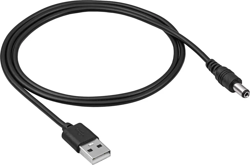 Adattatore USB A Maschio a DC 5.5x2.1 mm Akyga AK-DC-01 - 80cm