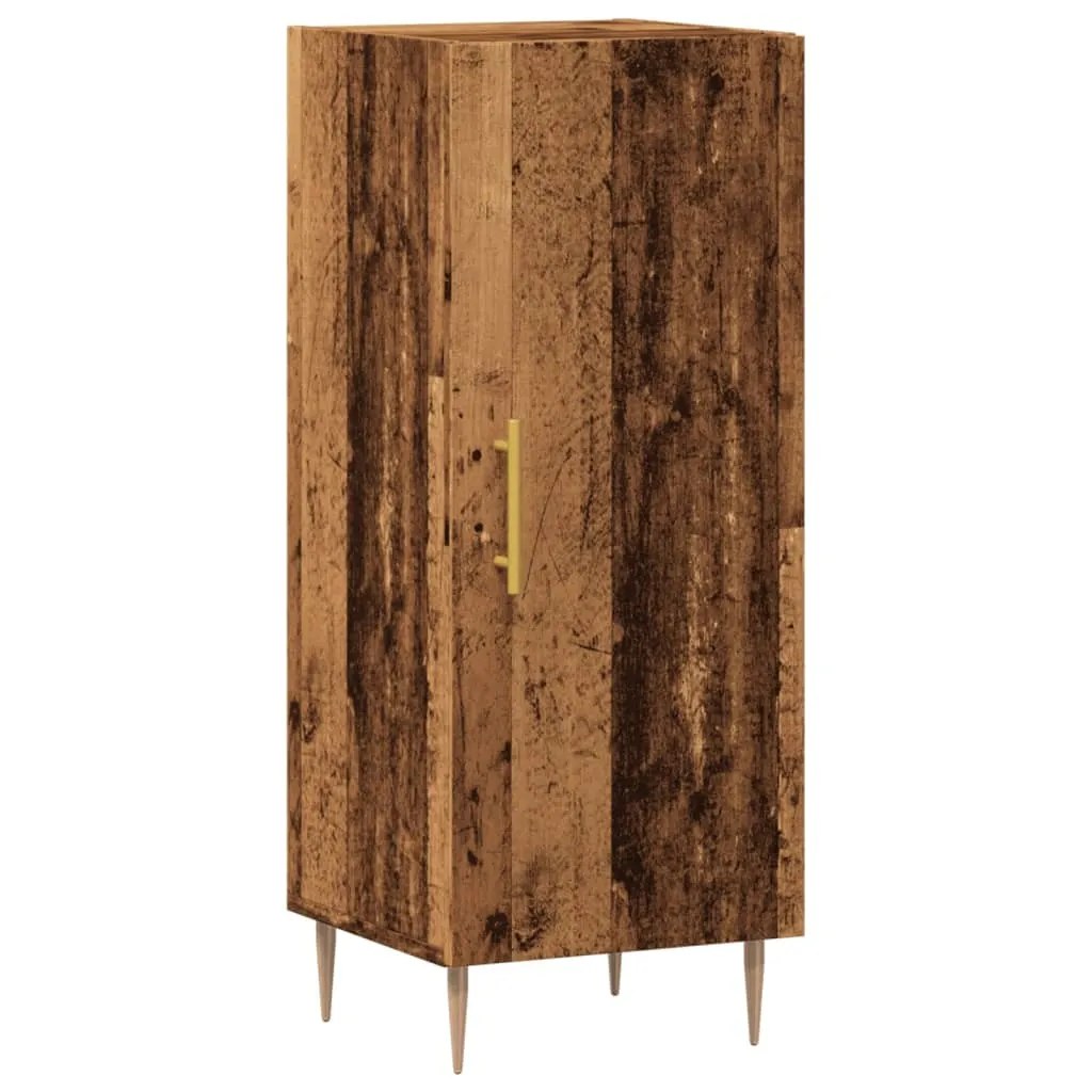 SYFAX™ Credenza Legno Antico 34,5x34x90 cm | Mobiletto Multiuso Salvaspazio