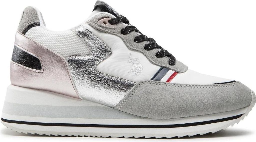 U.S. Polo Assn. - Damen - Sylvi Sneakers - Rosa/Schwarz/Weiß - Gr. 41