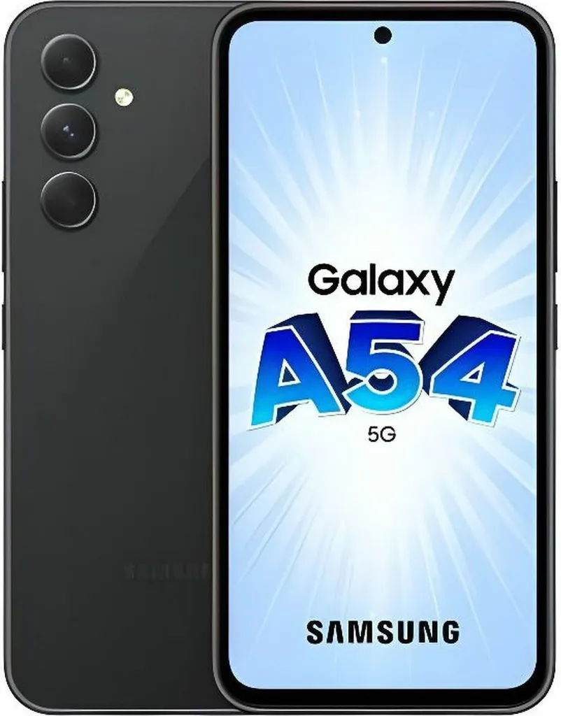 Samsung Galaxy A54 5G Graphite 128 Go avec Écran Fluide et Double SIM