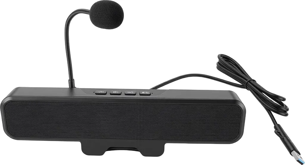 Haut-parleurs pour PC fixes avec commande volume et mute USB - 2
