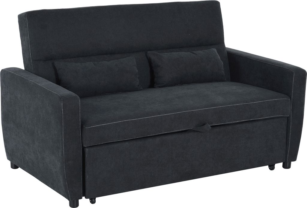 HOMCOM Schlafsofa, 2-Sitzer Sofa mit Schlaffunktion, Produktbild