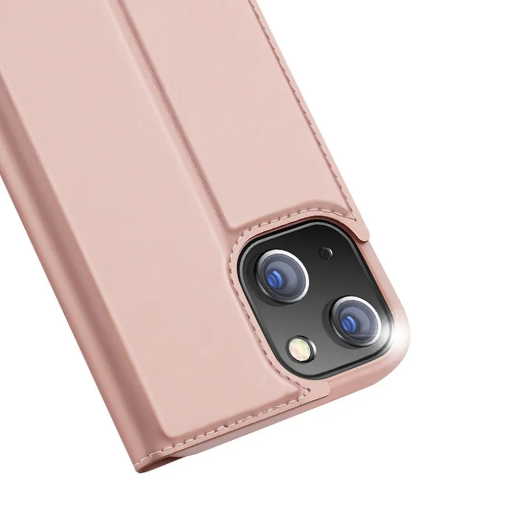 Custodia a Libro iPhone 14 Pro Dux Ducis Rosa: Sicurezza e Praticità - 3