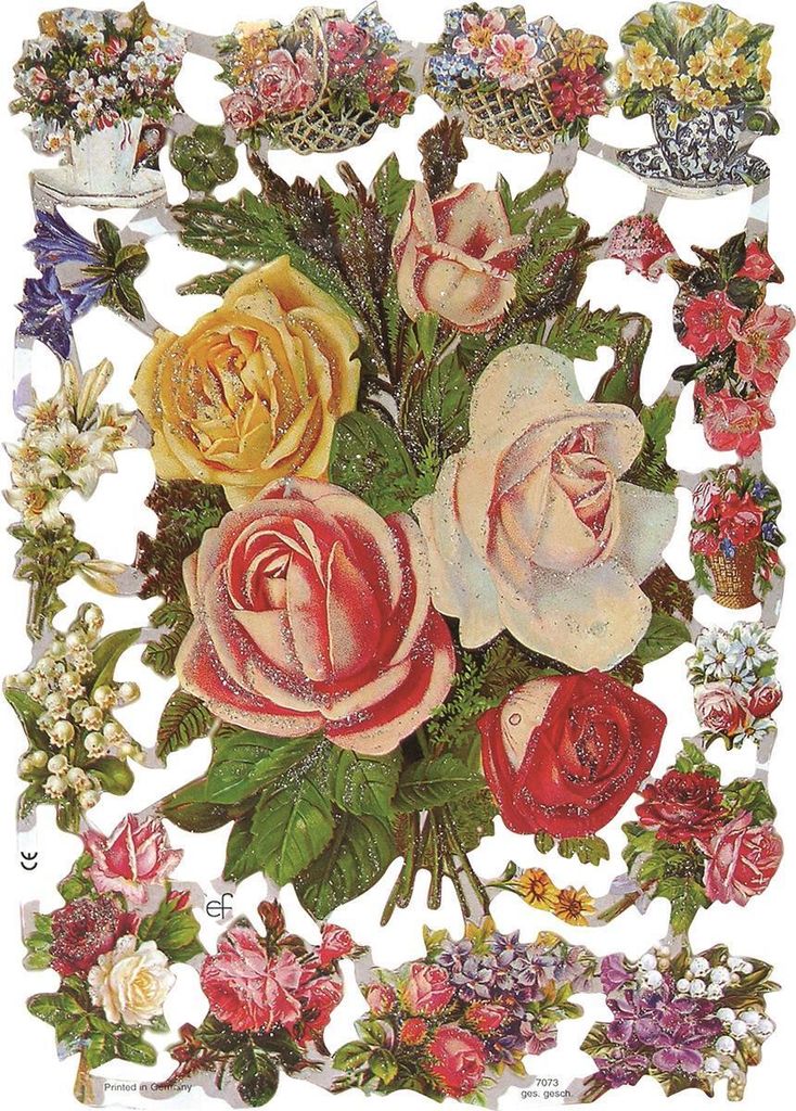 10X Heyda 204859807 Glanzbilder Reliefs, B/H: 170 mm × 240 mm, mehrfarbig